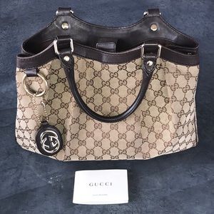 Gucci Cocoa Medium Sukey Tote
